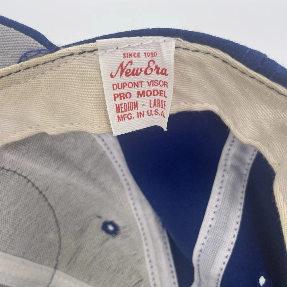 Vintage Trucker Hat Blue Snapback American Bluebird Society New Era DuPont Visor